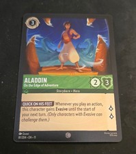2026 Disney Lorcana Winterspell TCG #81 Aladdin On the Edge of Adventure Epic