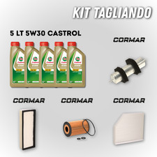 KIT TAGLIANDO AUDI A4 B8 2.0 TDI 105KW 143CV MOT CAGA + 5LT CASTROL EDGE 5W30