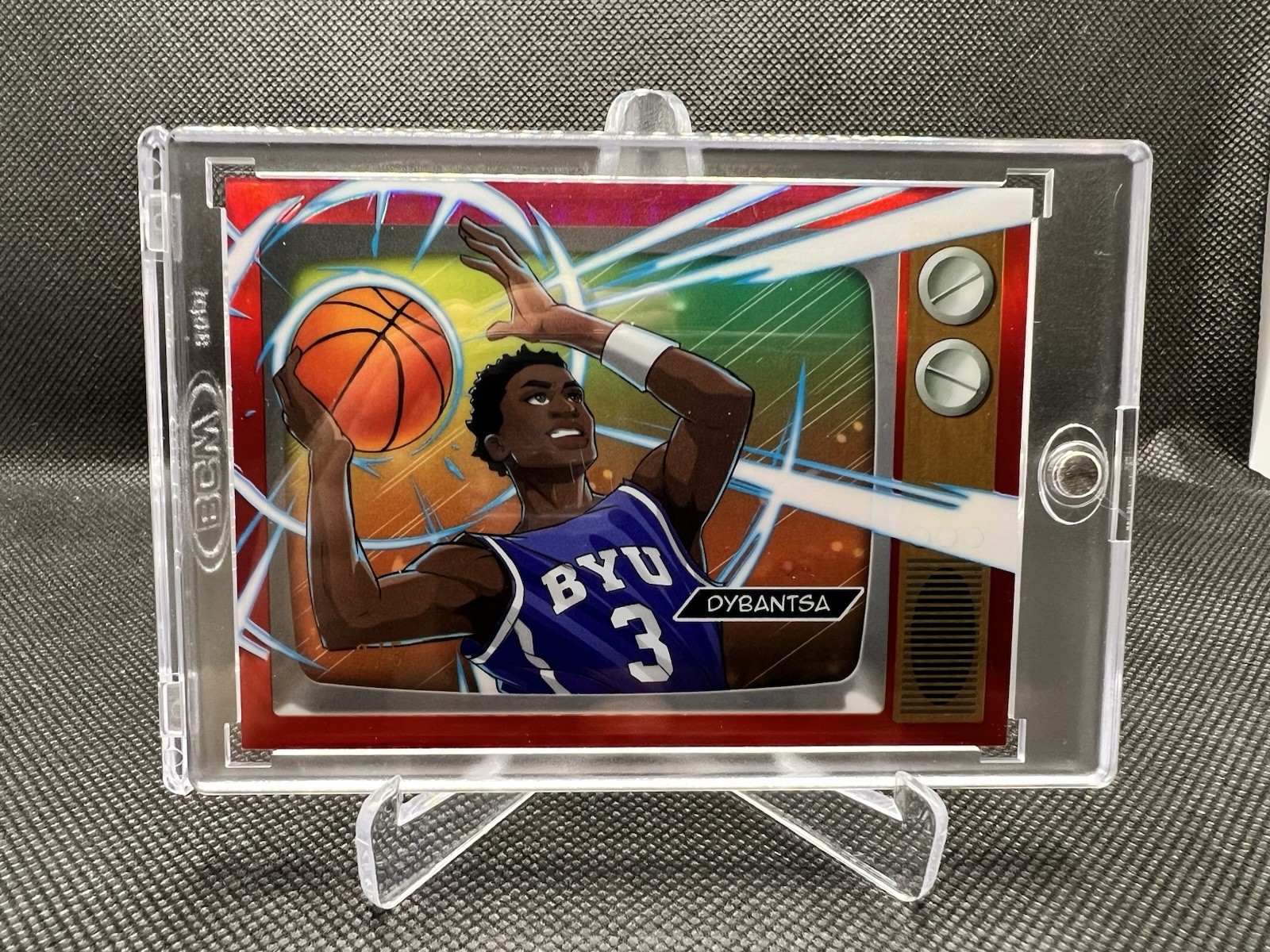 2025-26 Bowman AJ Dybantsa Anime Red 2/5 NIL-A1 Insert BYU Basketball -Very Rare
