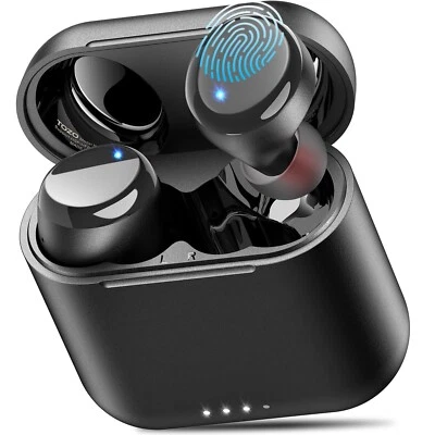 TOZO T6 Kabellos Ohrhörer Bluetooth 5.3 Kopfhörer 50H Spielzeit mit Ladekoffer