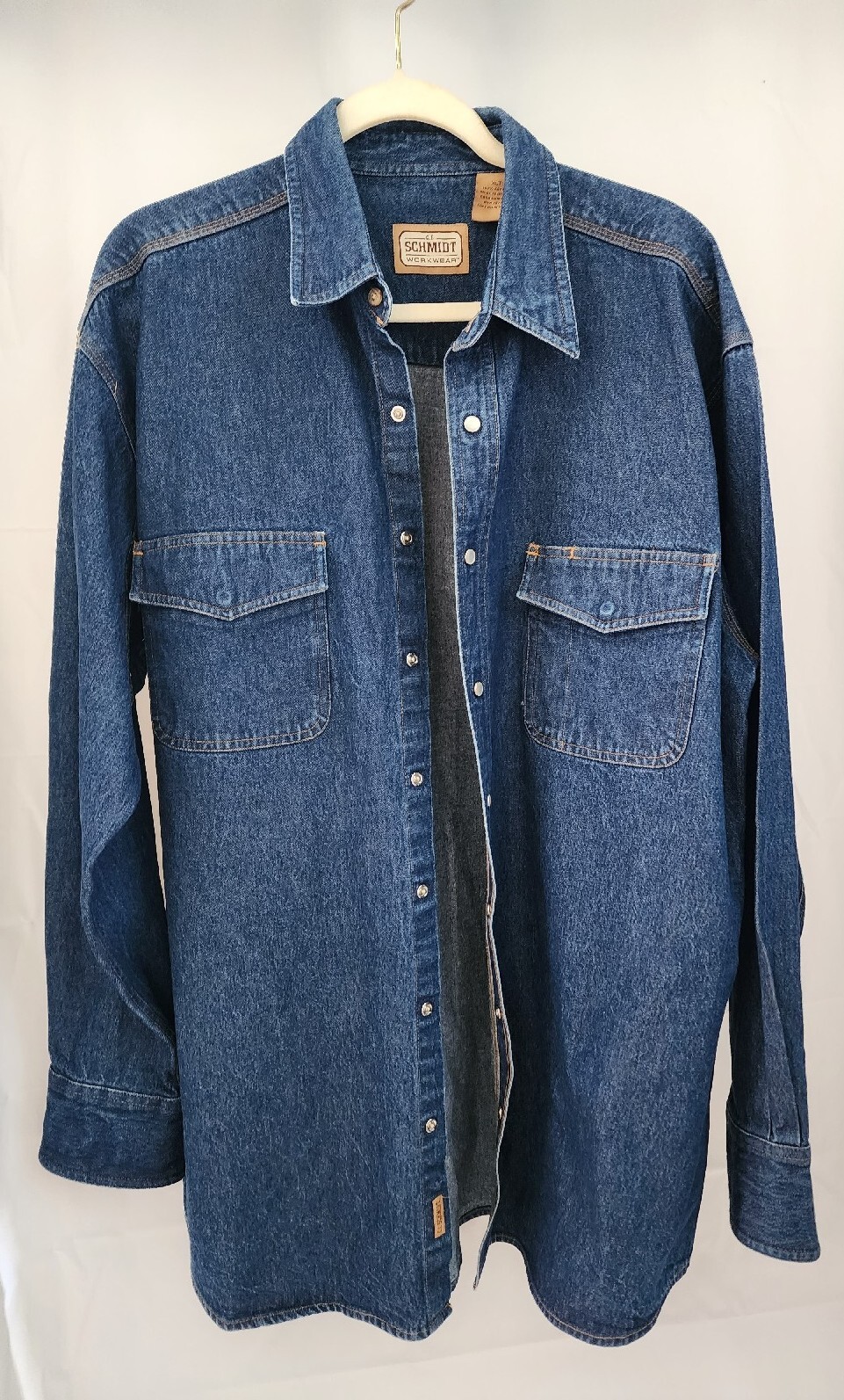 C.E. Schmidt Workwear Chore Blue Jean Denim Jacket Mens XLT Vented