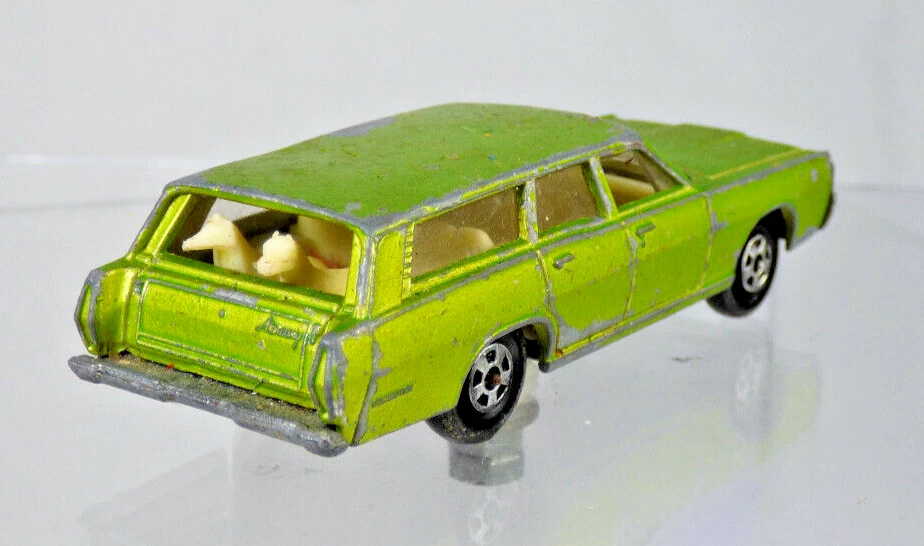 Lesney Matchbox Mercury Marquis Green Station Wagon Diecast Toy Car n 73 1968 Foto 3 de 4