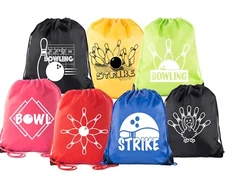 Mato & Hash Drawstring Bowling Bag | Bowling Cinch Bags for Leagues and Parties!
