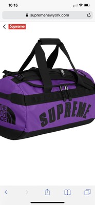 supreme the north face arc logo small base camp duffel bag
