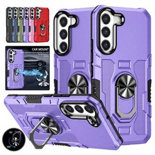 For Samsung Galaxy S23 S22 S21 S20 A14 A34 A54 A13 A53 Magnetic Ring Stand Case
