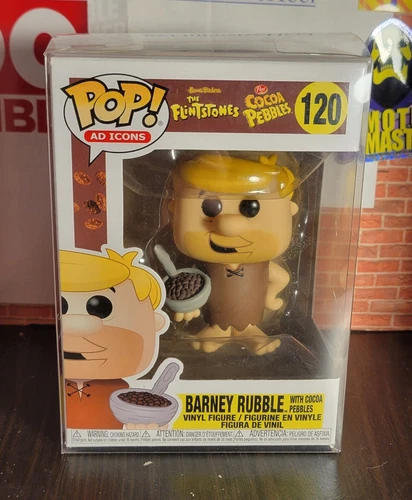 Funko Pop Barney Rubble 120 Ad Icons Cocoa Pebbles W/ Protector