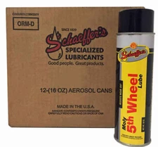 Schaeffers Semi-Synthetic Heavy Duty Moly 5th Wheel Lube | (12) 16oz Cans