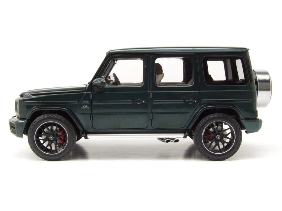 Mercedes AMG G63 Clase G 2018 Verde Metálico Coche a Escala 1:18 Minichamps - Imagen 3 de 4