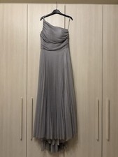 Abito Lungo Cerimonia Argento + Scialle