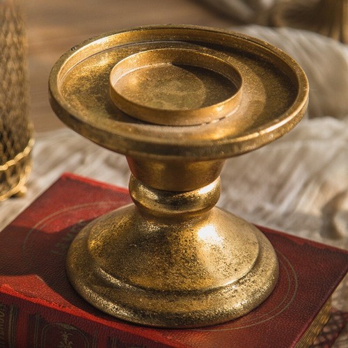 Retro Distress hollow candle holder hanging metal candlestick crafts luxury - Picture 4 of 21