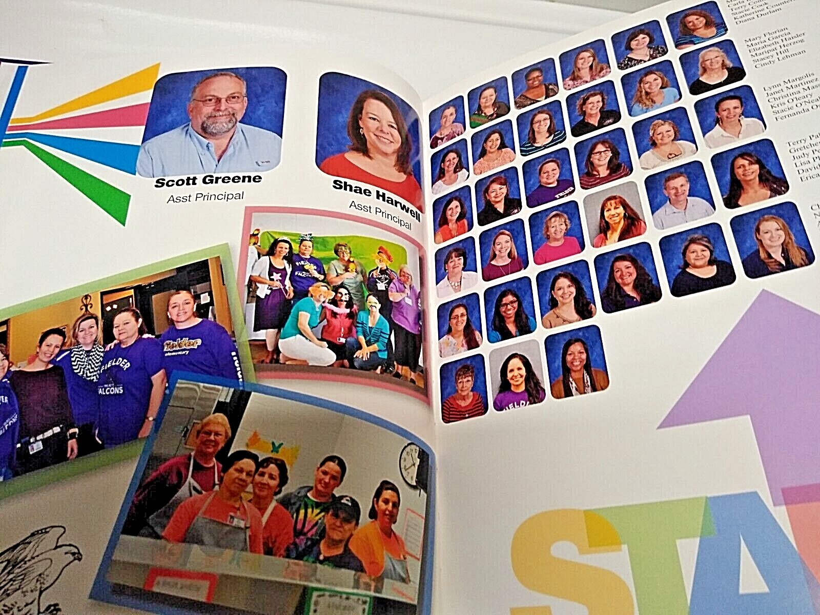 2014 Edna Mae Fielder Elementary School Yearbook Katy, TX. / Fielder