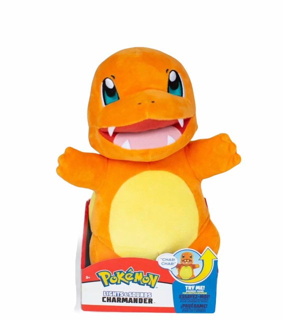 Pokémon Flame Action Charmander 10 Inch Interactive Plush With Lights and Sounds for sale online