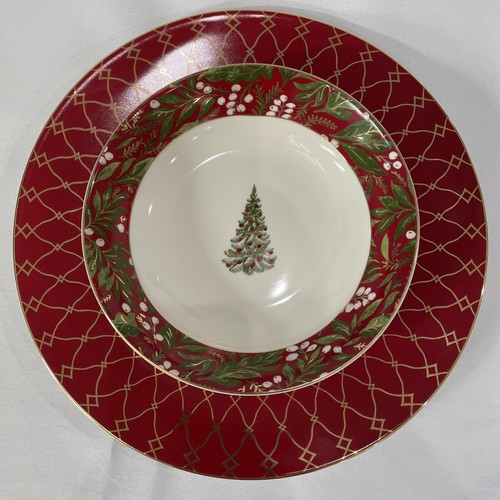 Williams Sonoma 2024 Noel 10.5" Tazón para servir adornado en oro NUEVO con etiquetas - Imagen 6 de 8
