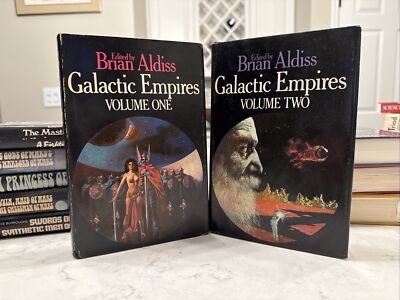 GALACTIC EMPIRES vol. 1 & 2 Brian Aldiss 1976 HCDJ St. Martin's Press sci-fi