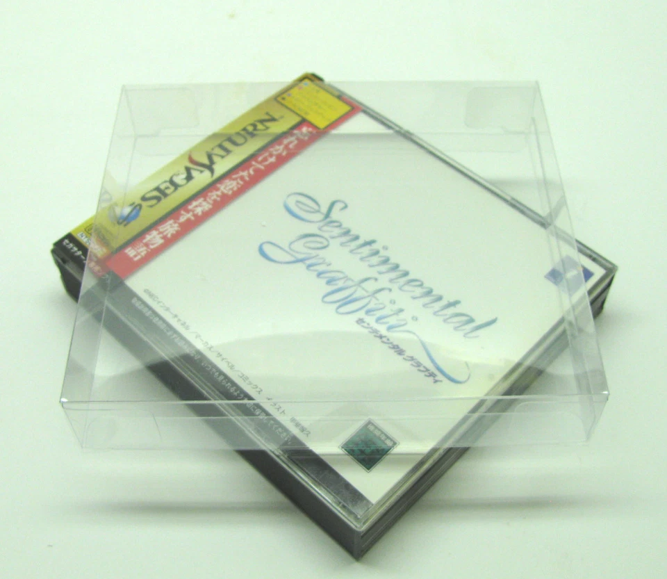 25x SEGA SATURN CIB DOUBLE CD GAME CASE - CLEAR PROTECTIVE BOX PROTECTOR SLEEVE - Image 4 of 4