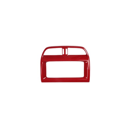 For Jaguar XE 2016-2019 Red Carbon Fiber Console Air Vent Navigation GPS Frame - Picture 4 of 16