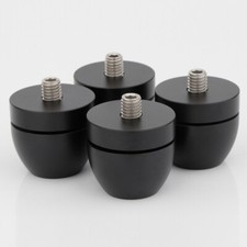 4PCS Black Hifi Speaker Spike Stand Foot Audio Isolation Feet Shockproof Nail