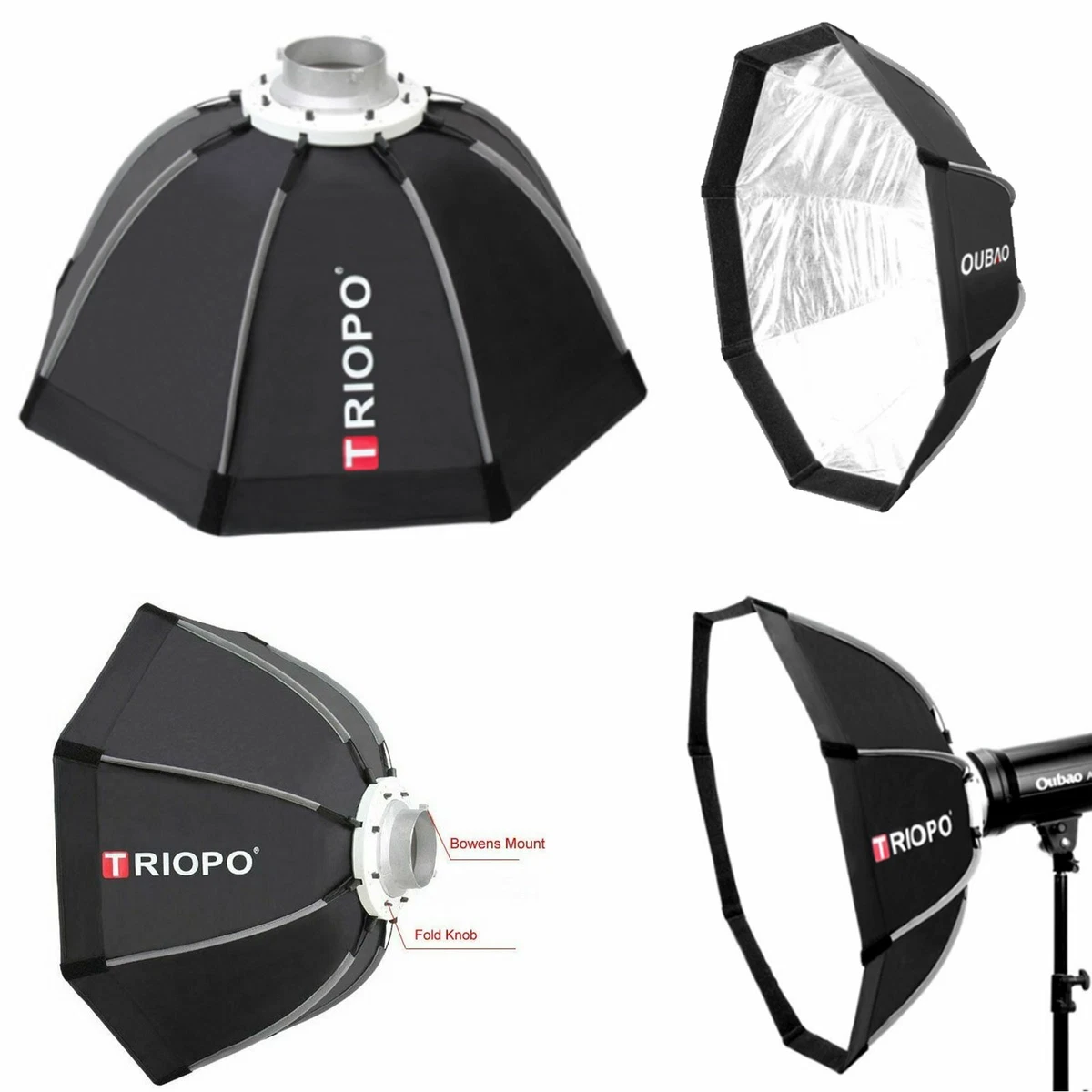 Triopo 90cm foldable octagon on sale softbox