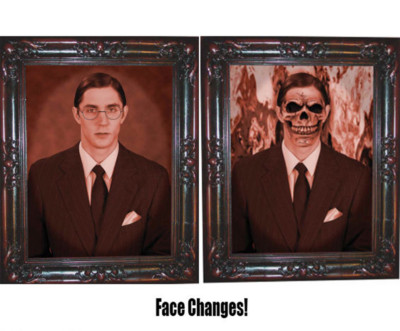Haunted Halloween Monstruo Hombre Gótico Lenticular Decoraciones de Marco de foto de retrato