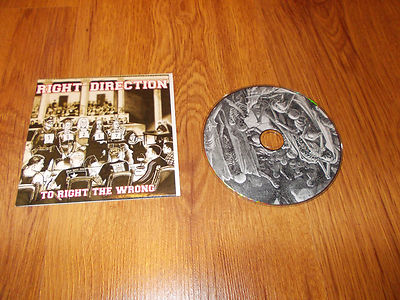 RIGHT DIRECTION - TO RIGHT THE WRONG - cd - PROMO - KINGFisher 1998, EURO HC/SE