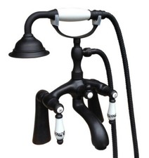 Oil Rubbed Brass Double Handle Bathtub Faucet Set Hand Shower Mixer Tap 2tf512