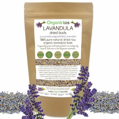 Lavendelblüten Kräutertee starker natürlicher Duft Antistress Schlaf Migräne 1A