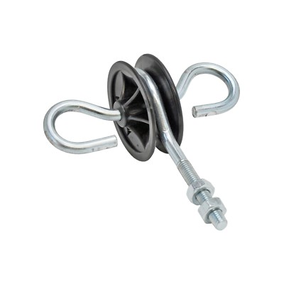 3x Torgriffisolator M6 Gewinde metrisch Weidezaun Öse Tor Rund Drehbar