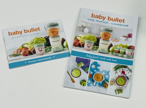 MAGIC BABY BULLET Replacement User Manual & Cookbook with Pocket Nutritionist