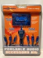 3-Way Portable Audio Accessory Kit Cassette/Mini "Y" for Headphones/Home Stereo