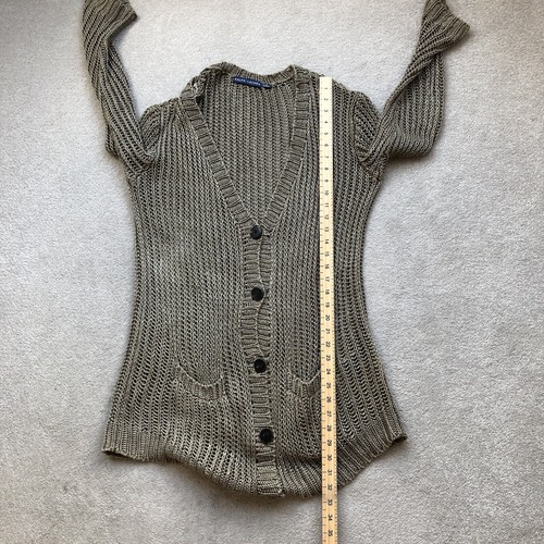 Ralph Lauren Vintage Womens Linen Slouchy Boho Oversized Cardigan Beige Size M/L - Picture 14 of 15