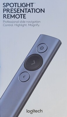 Logitech Spotlight 910-004654 Wireless Presentation Remote - NEW! 