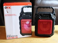 QFX PBX-2 Portable Bluetooth Speaker with LED...
