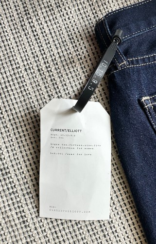 NWT Current/Elliott The Stovepipe 32 Hearst Jeans Straight Leg Multi-Button Up - Picture 19 of 21