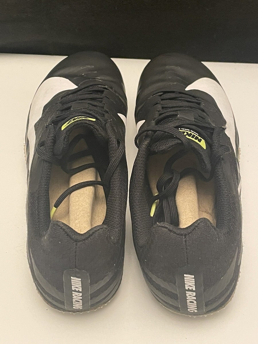 Nike Zoom Rival S Racing Shoe Black & White W/Spikes Size 10  display picture 1