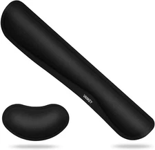 Memory Foam Cushion Anti Slip Wrist Rest Pad for Keyboard+Mouse Set Pain Relief