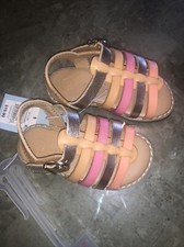 Cat Jack Toddler Girls' Colorblock Gold Pink Fisherman Sandals Size 5