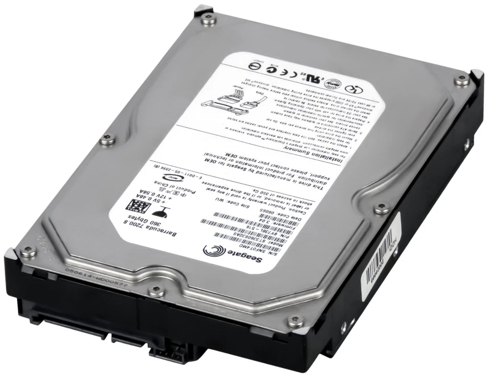Hard Drive Seagate barracuda 7200.8 ST3360832AS 360GB 7.2K 8MB SATA 3.5'' - Image 2 of 3