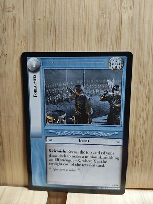 THE LORD OF THE RINGS TCG 2002 FOREARMED   - Trading Card