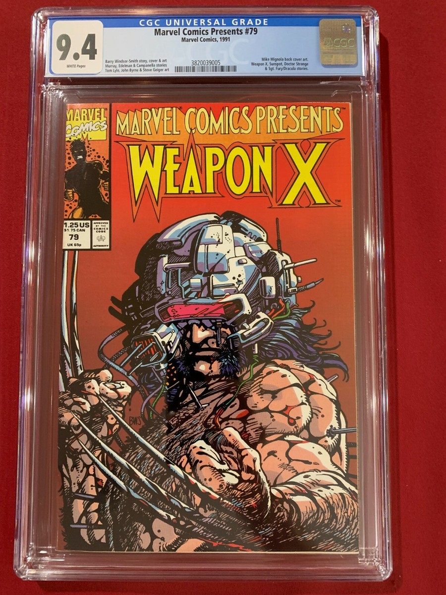 Marvel Comics Presents #79 CGC 9.4 Key! Wolverine/Weapon X