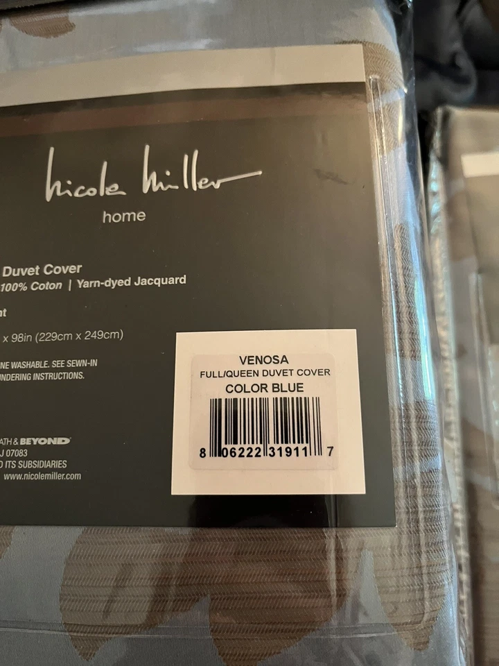 Nuevo Nicole Miller Queen/Funda Nórdica Completa 1-Sham3-Almohadas Foto 4 de 4