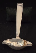 Ercuis France Art Deco Silverplate Fat & Lean Separator Gravy Ladle 7-1/4”