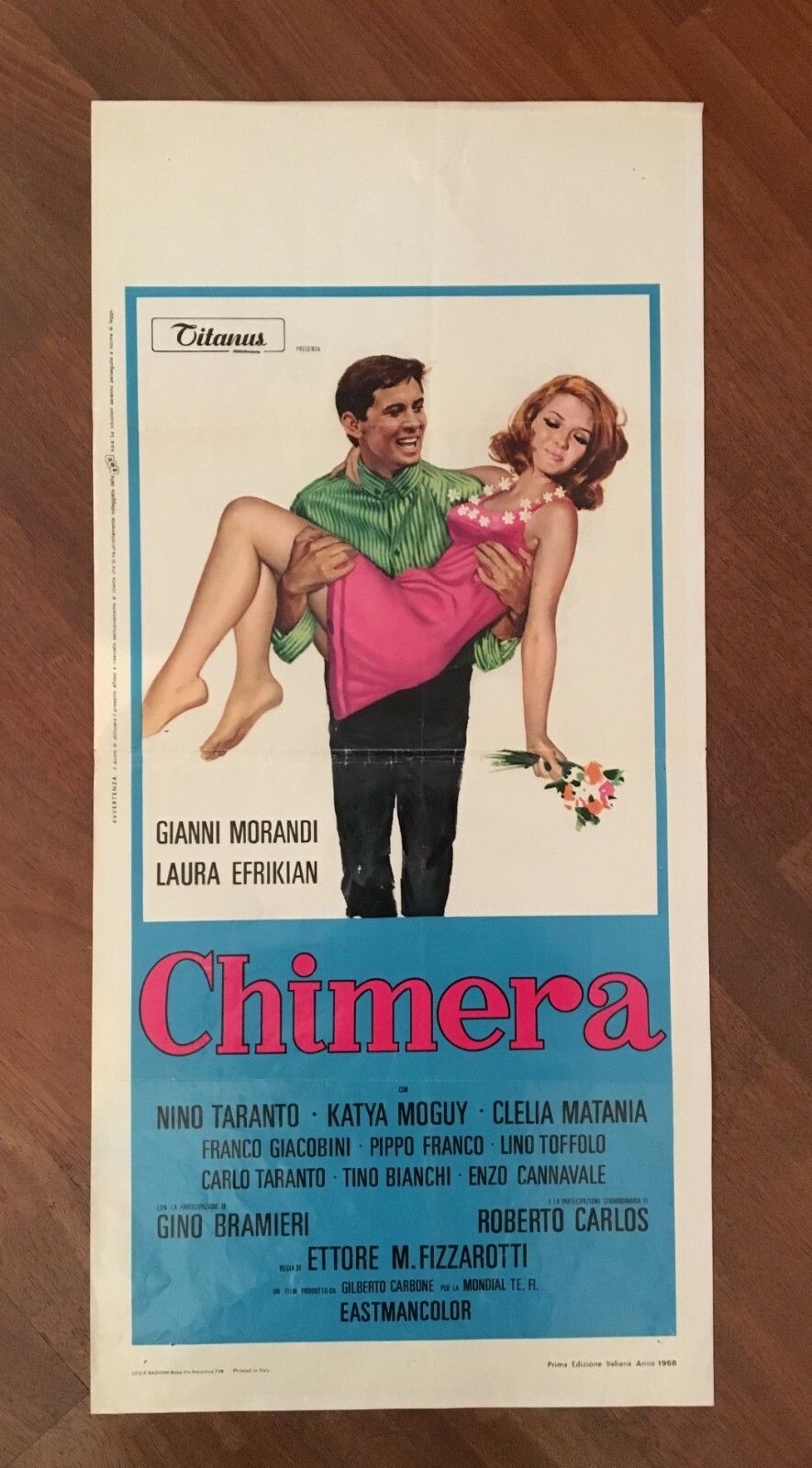 Locandina originale film Chimera (1968) - Regia di Ettore Maria Fizzarotti