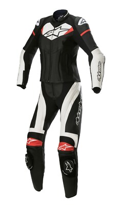 Alpinestars GP Plus V2 2PC Stella Damen Lederkombi Gr. 48=42 - Schwarz Weiß Rot