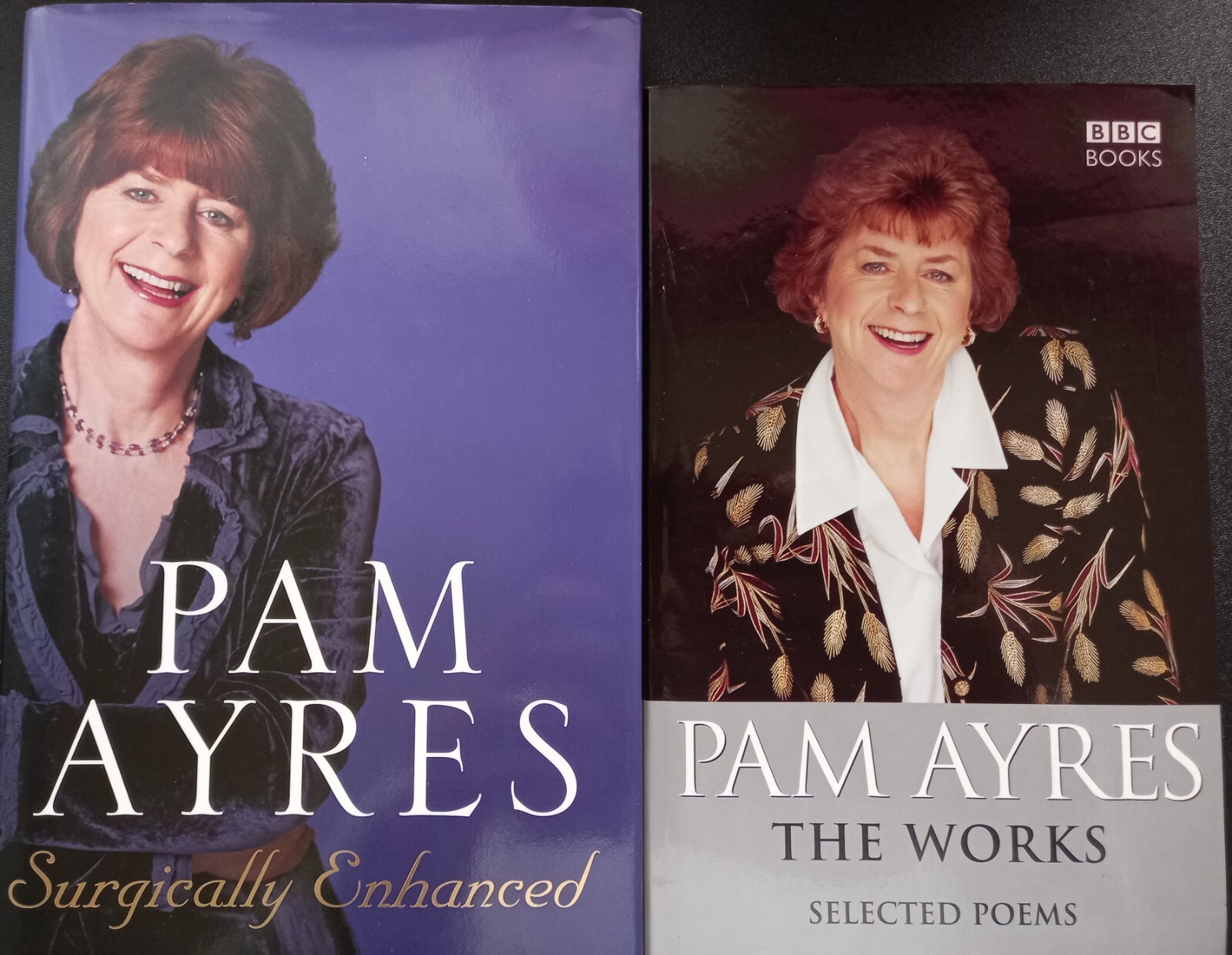 PAM AYRES 2 BOOKS The Works Pbk Surgically Enhanced Hbk dw Both VG