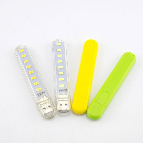 Mini USB 8 LED Luz Nocturna 5V Bombilla Gadget para Leer Libros Bolsillo Notebook - Imagen 3 de 10
