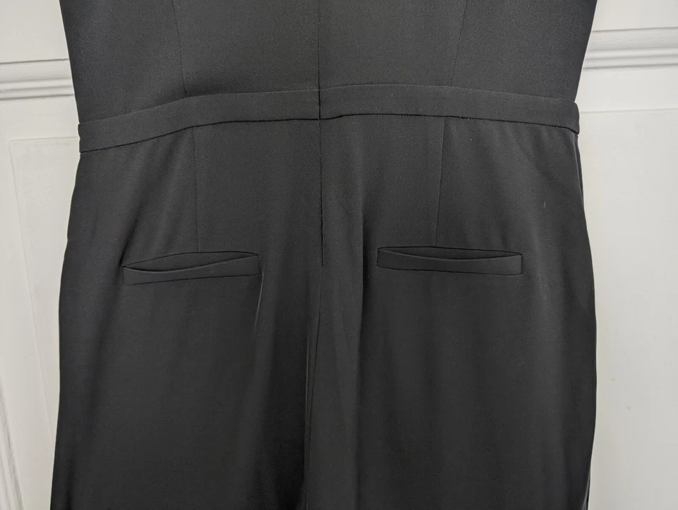 Esprit Jumpsuit Schwarz Kurzärmlig Gr. 36 S Mit Strasssteinen - Bild 4 von 4