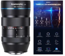Sirui 75mm f/1.8 1.33x APSC Anamorphic Lens for EF-M Mount and MF-T Mount