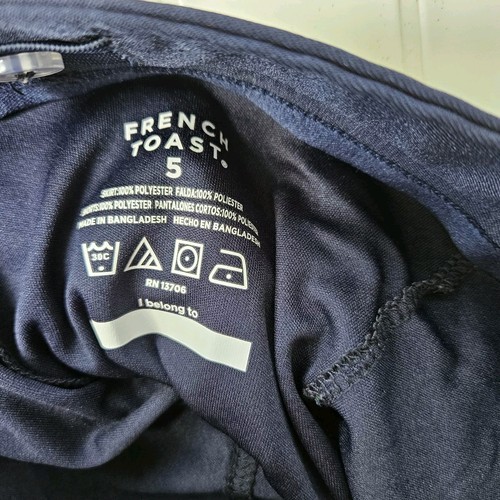 NWOT French Toast Navy Blue Pleated Scooter Skort Size 5 Adjustable Uniform - Picture 7 of 11