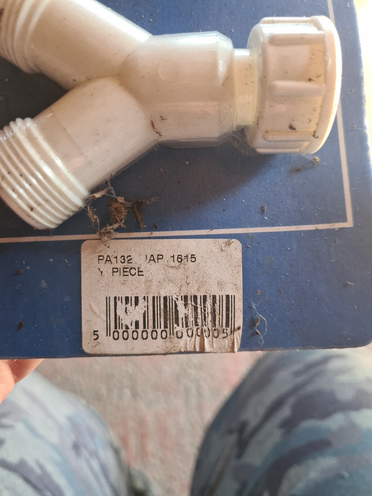 Washing Machine Y Piece Plastic 2 Way Inlet Fill Hose Connector