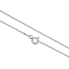 1.2mm Sterling Silver Ball Chain Necklace, Anklet Or Bracelet In 7 - 36 Inches